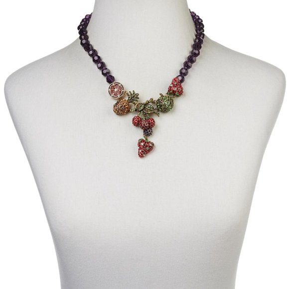 Heidi Daus "Captivating Compote" Crystal Beaded Necklace - Picture 2 of 4